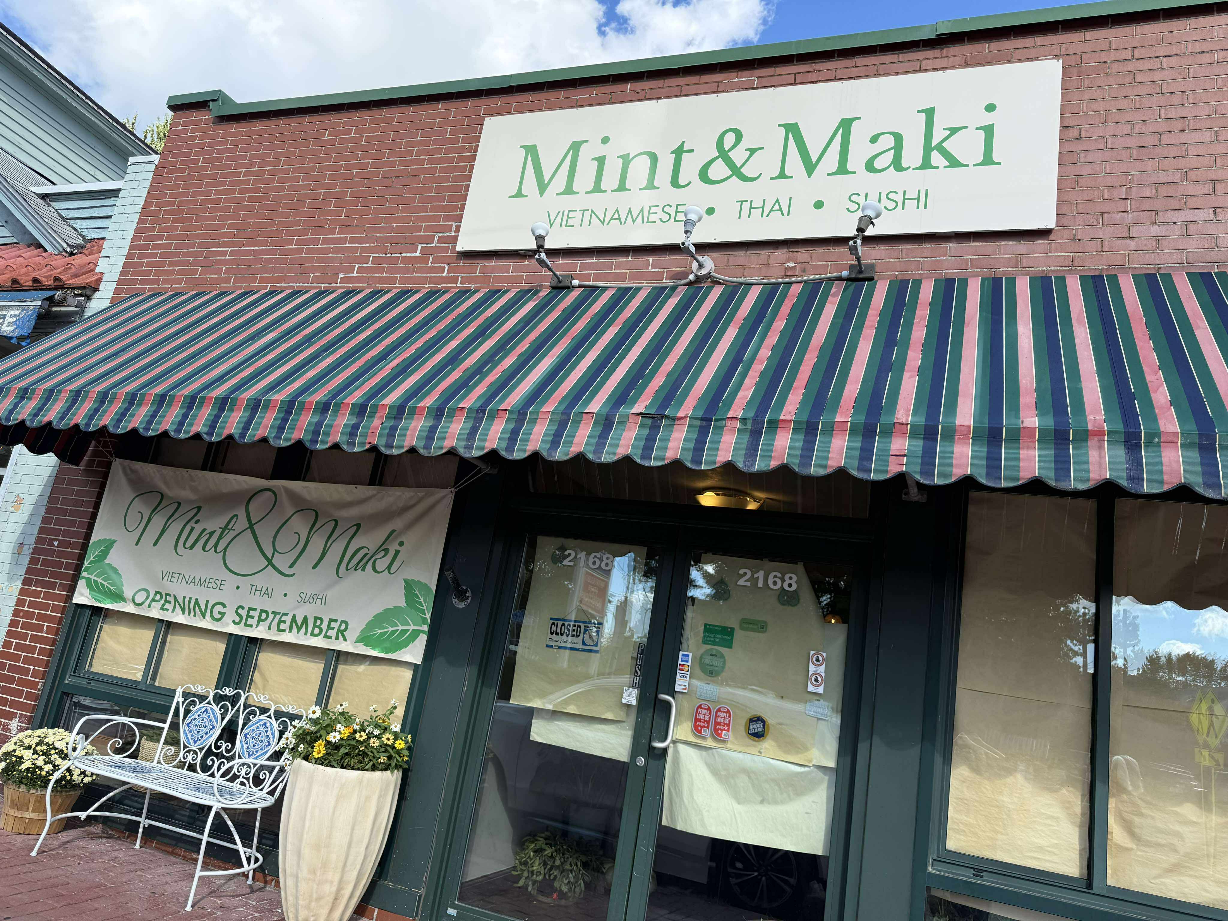 Mint & Maki restaurant interior with warm lighting and modern Asian decor